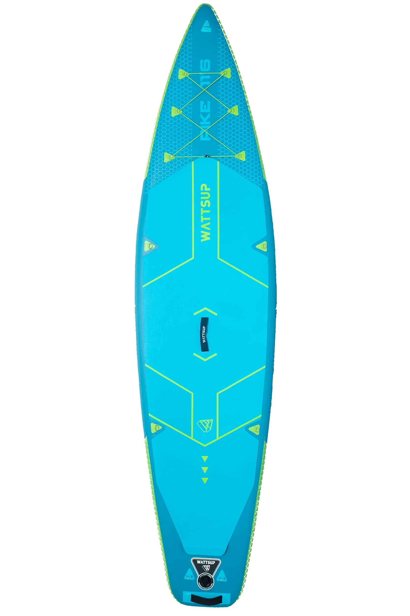 Wattsup - PB -WPIK116K - Wattsup Pike 11'6 (Combo de Kayak) - Espesor 15 cm - Drop - Puntada - rígido y Robusto - 150 kg