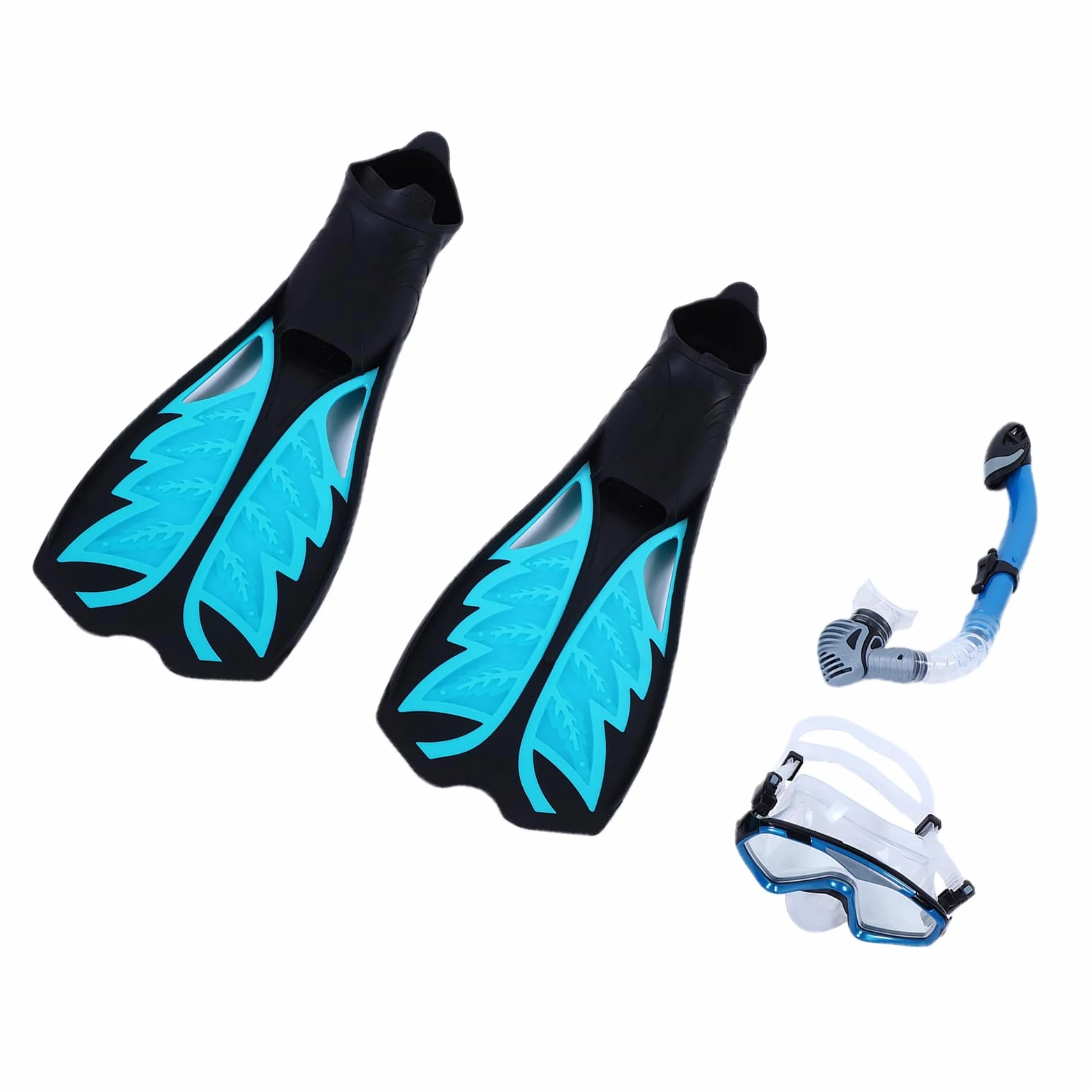 Tosuny Juego de Snorkel para Adultos, Equipo de Snorkel Profesional, Aletas de Máscara a Prueba de Fugas para Exploración Submarina, Equipo de Buceo, Kit de para Hombres y Mujeres Nadando
