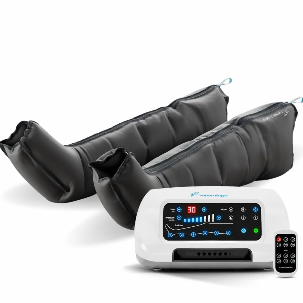 Venen Engel 6 Premium Equipo de masajes por presoterapia casa botas 6 cámaras aire desactivables presión tiempo configurable 6 programas