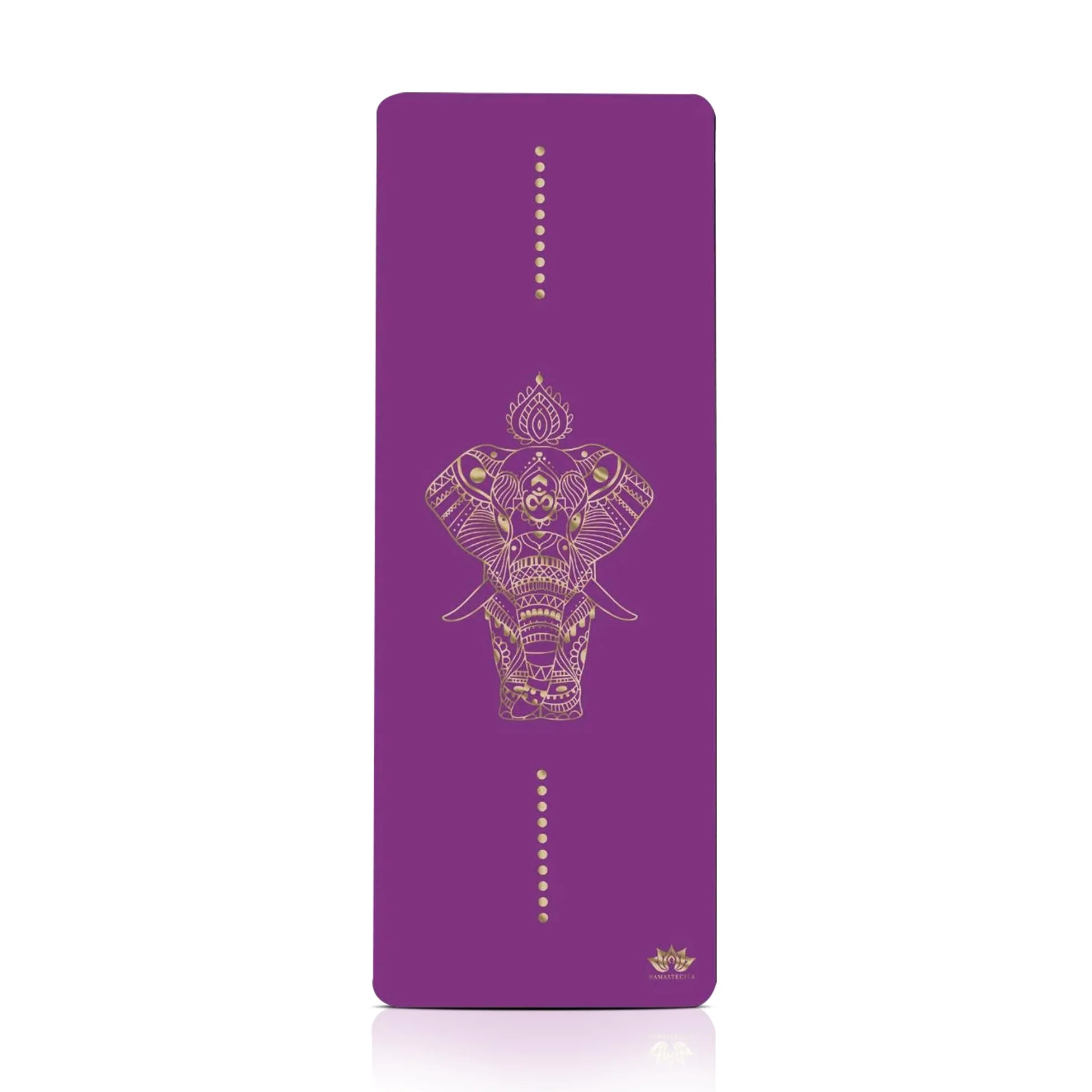 Yoga Mat, Edición Dorada Elefante, Esterilla de yoga antideslizante, Materiales ecologicos, Colchoneta para pilates y yoga incluye bolsa de transporte