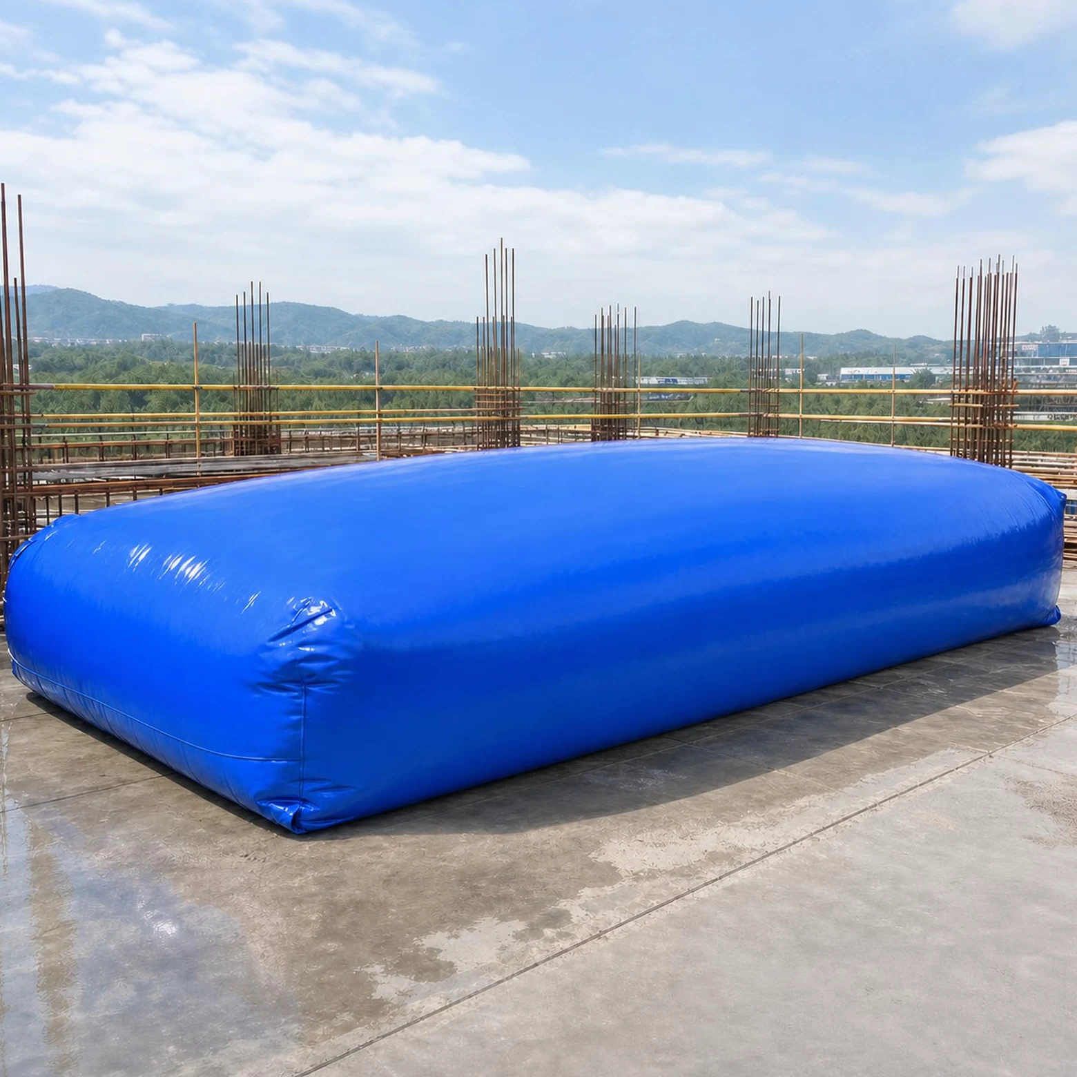 Vejiga De Agua Plegable,Contenedor De Emergencia Tanque De Agua,Bolsa De Almacenamiento De Agua PortáTil,FáCil De Usar,para DepóSito De Agua JardíN,Camping