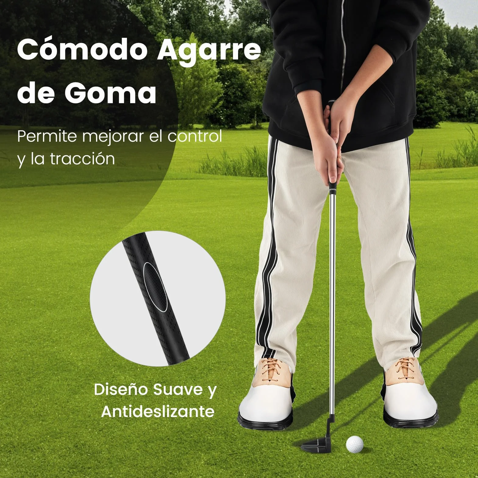 COSTWAY Putter Golf Mazo 89 CM Líneas de Alineación Palo Diestros