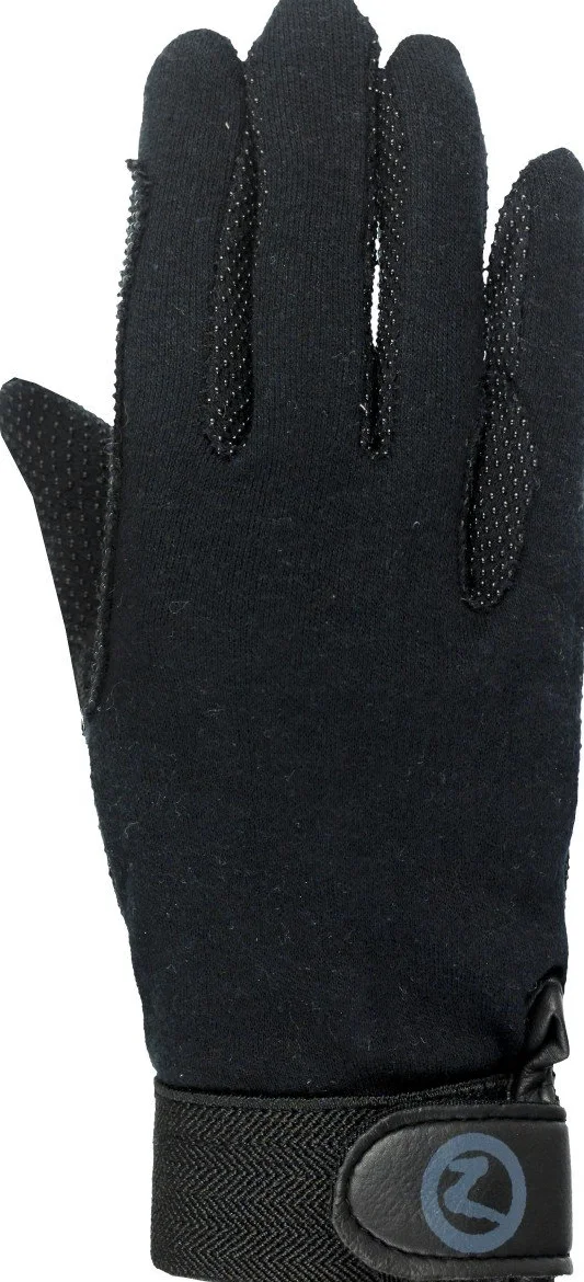 Horze Guantes de equitación básicos Ajustables de algodón Polygrip