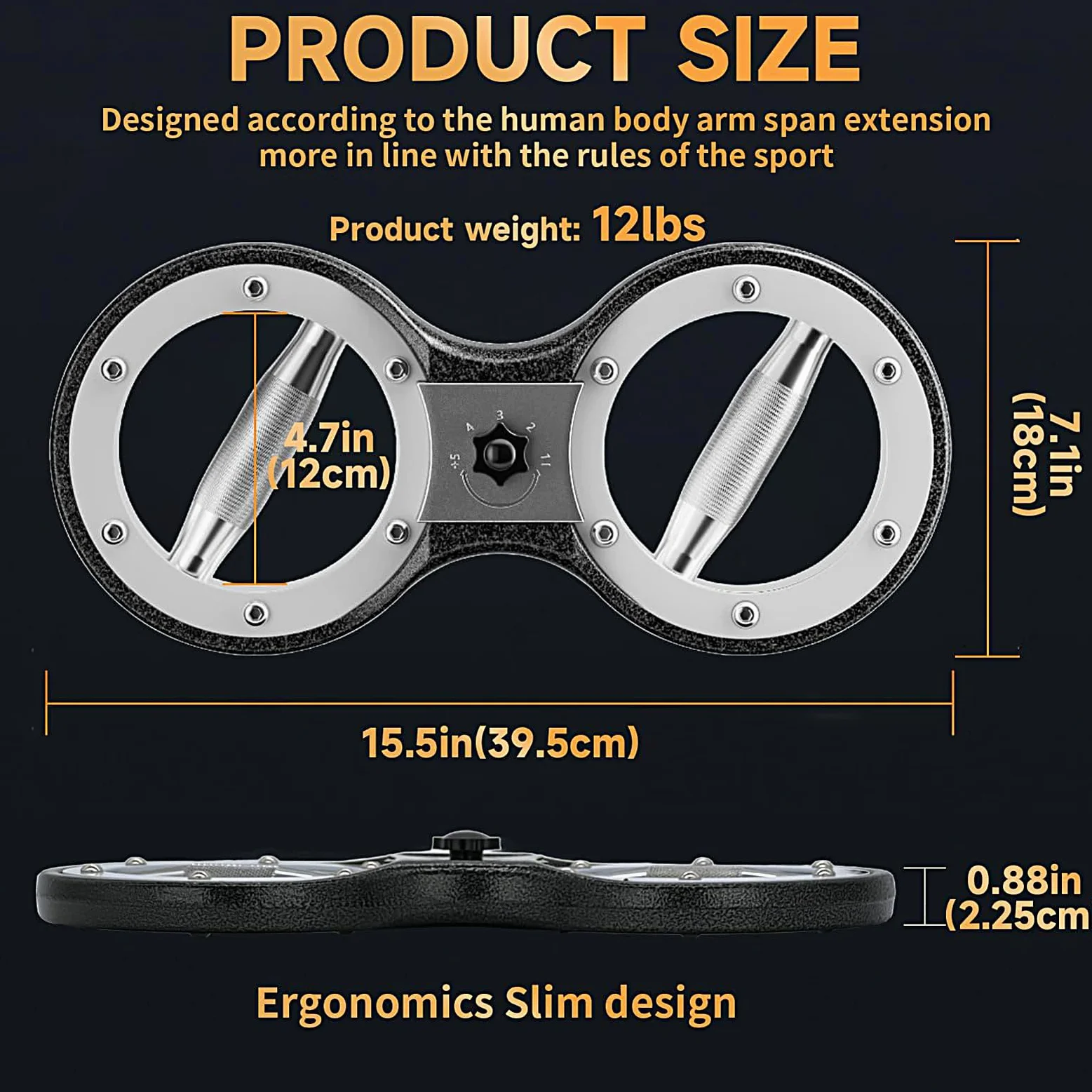 Entrenador de Brazos para Hombres Fortalecedor de Manos Entrenamiento de | Equipo Ejercicio De Brazos Entrenador Agarre 5,4 Kg Para Hombres Accesorios Gimnasio Casa Fuerza Pecho Mús