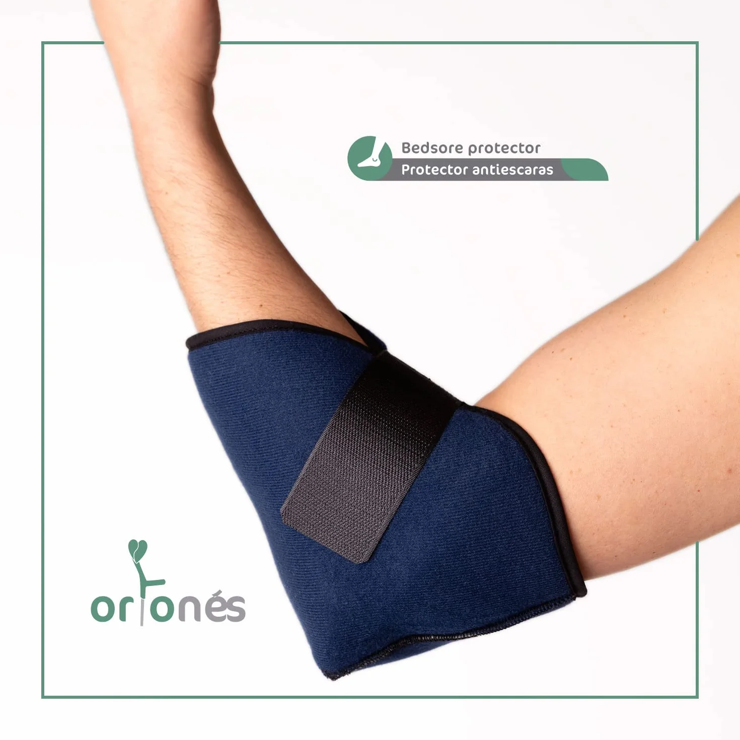 Taloneras Antiescaras – Protectores para Talón, Pie o Codo – Prevención de Úlceras por Presión – Talla Única, Azul Marino