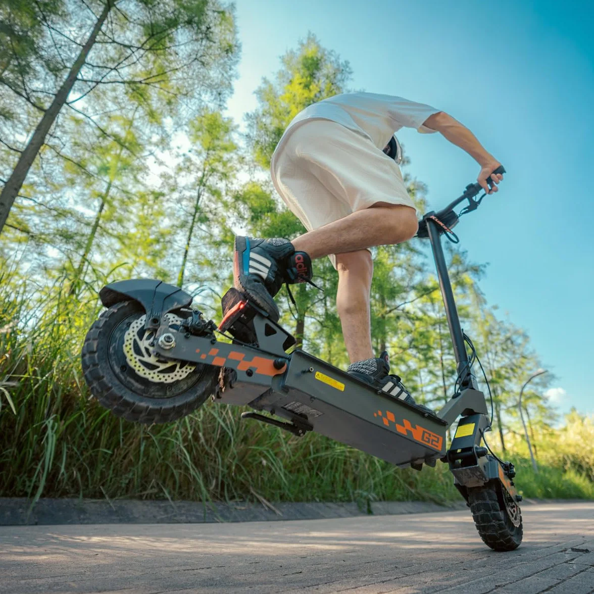 KUKIRIN G2 Patinete Eléctrico para Adultos, Elige Versión 800W o VMP 500W, Neumáticos Tubeless de 10 Pulgadas, Doble Suspensión, Frenos de Disco, Plegable