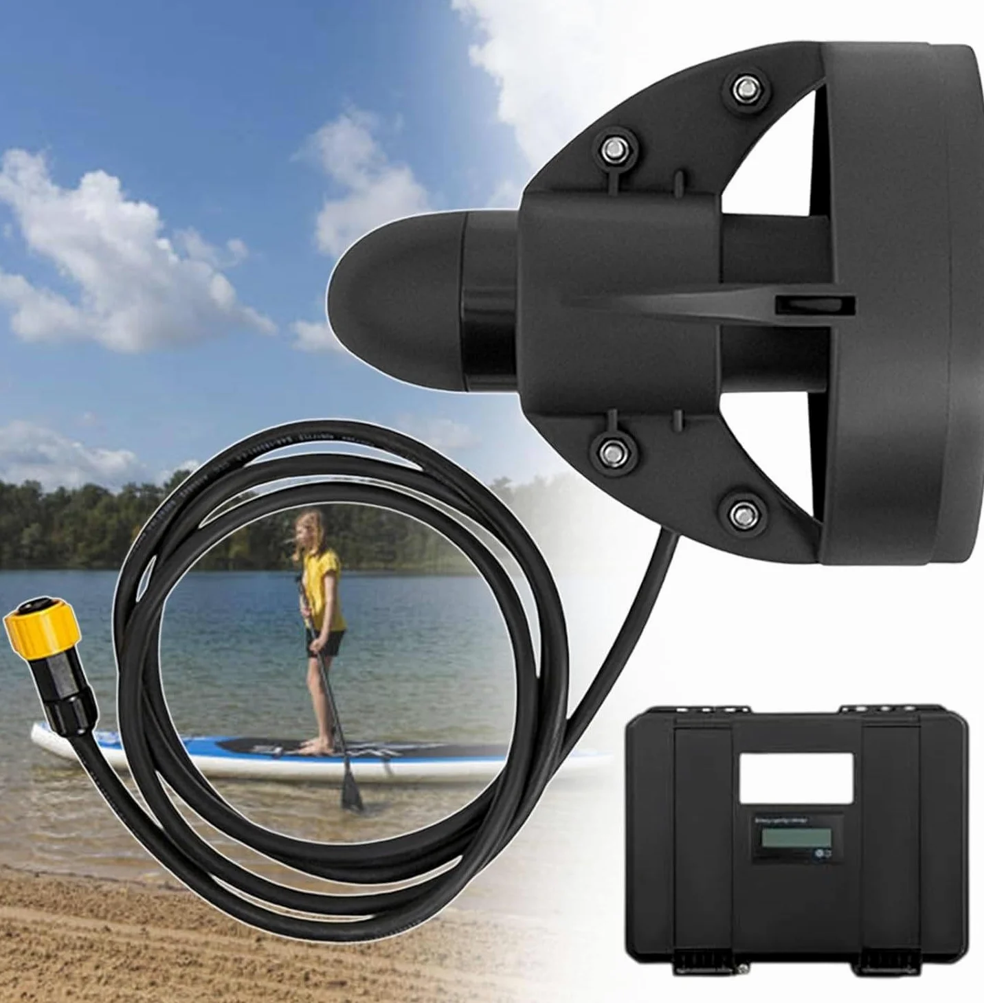 Aleta Surf Eléctrica para Paddle, hasta 5 km/h D180