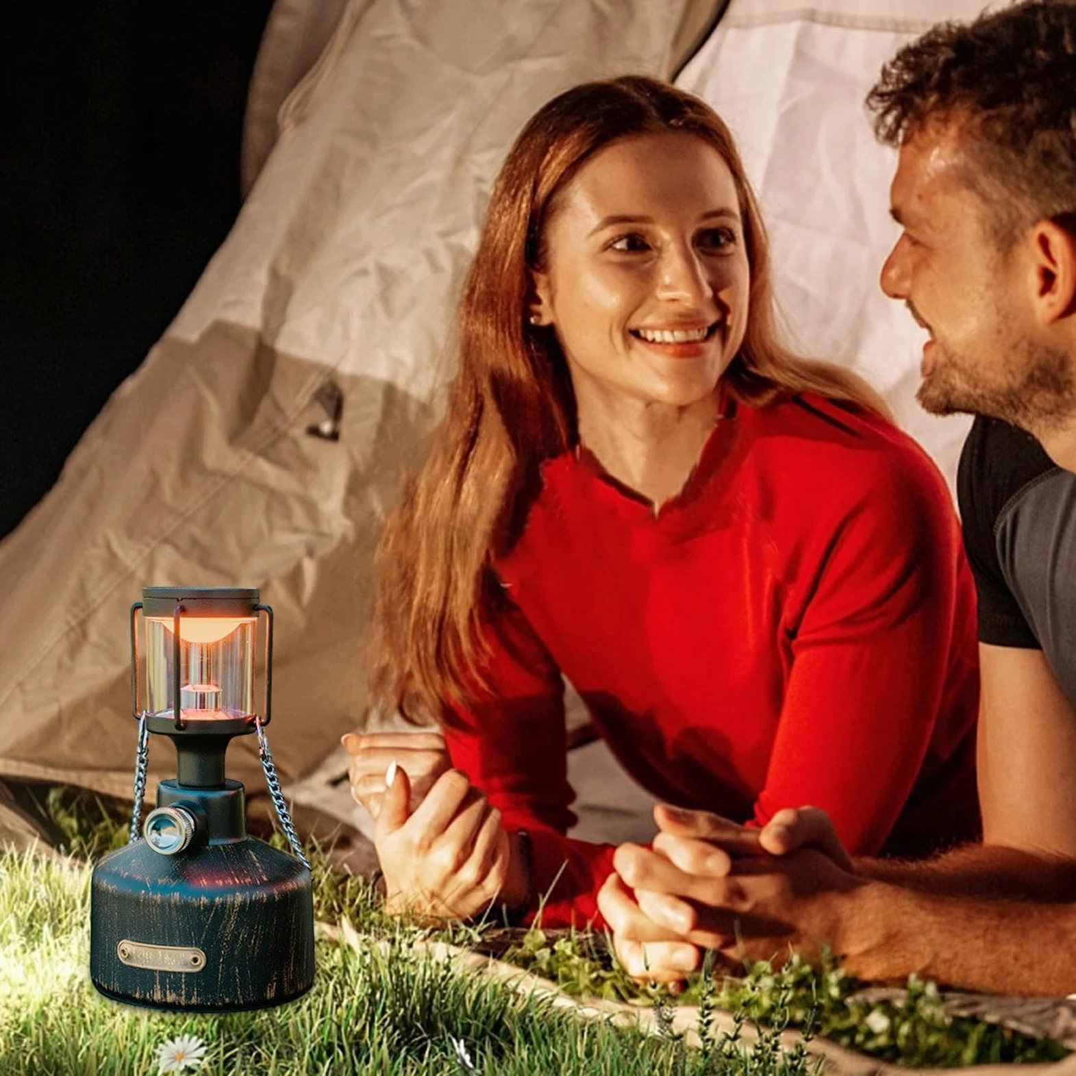 Luz de campamento de ambiente al aire libre | Lámpara de emergencia | Linterna LED vintage, durabilidad compacta, estilo retro, linterna LED de camping de 6 W, impermeable, sensor de soplado simulado, | Linterna LED vintage, durabilidad compacta, estilo r