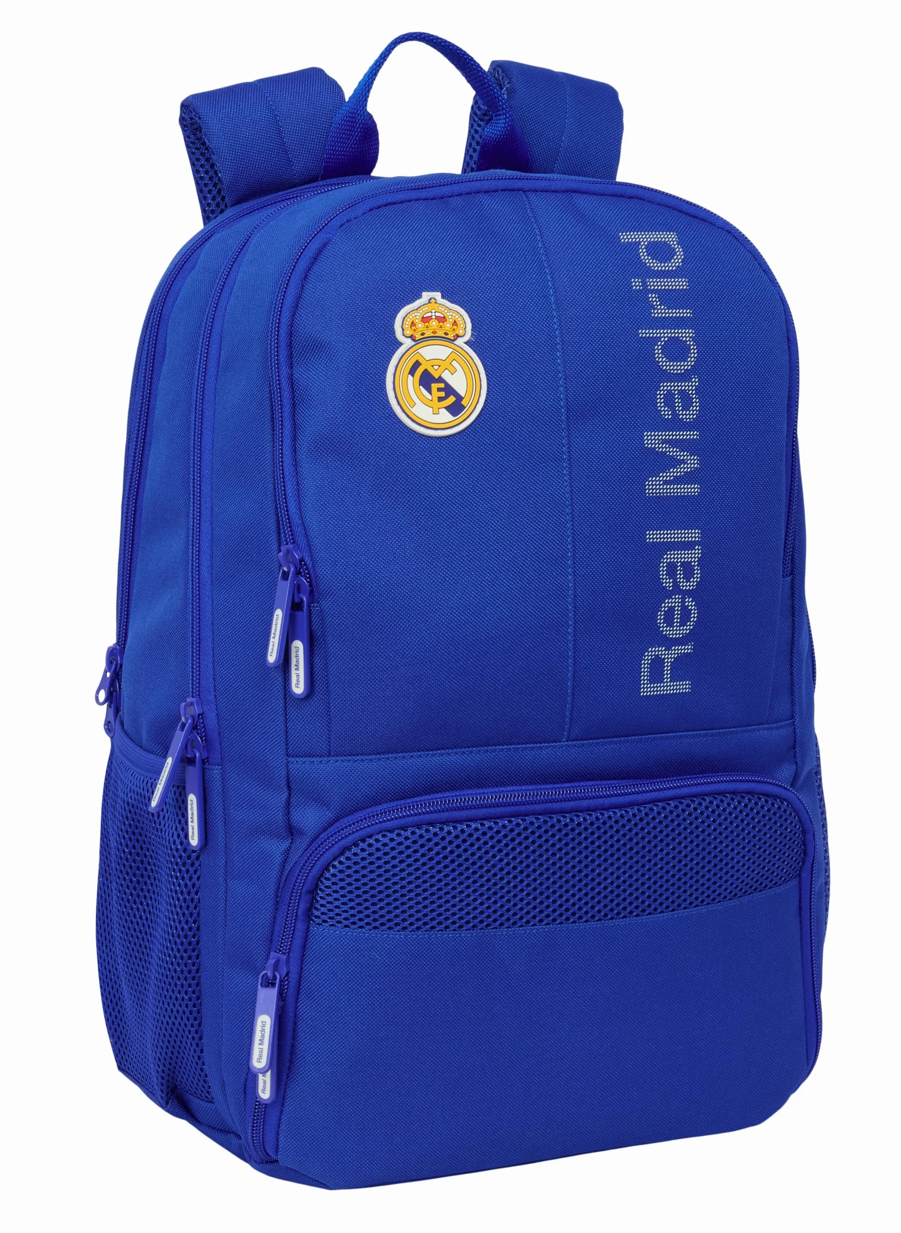 REAL MADRID - Mochila para Pádel, Mochila de Deporte, Ideal para Diferentes Edades, Cómoda y Versátil, Calidad y Resistencia, 30x17x42 cm