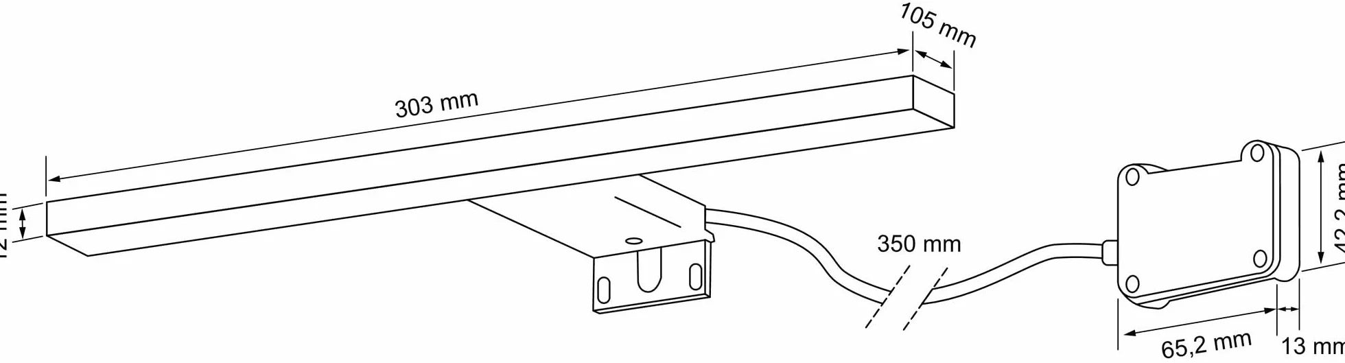 Aplique LED Clase II IP44 7W 417 lúmenes 5700K A+ Cuerpo Aluminio/ABS Cromado Brillante Haz 111°