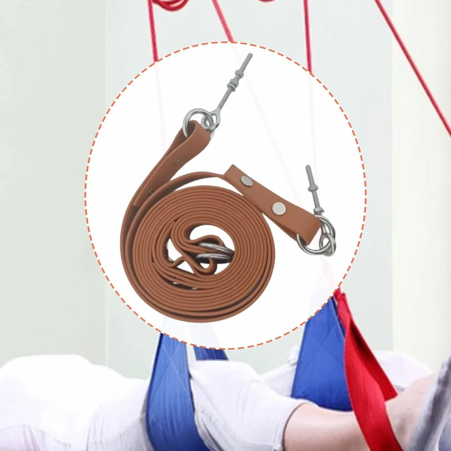 F Fityle 2 Piezas Cuerdas tracción para Pilates Reformer, Accesorios y Suministros para Principiantes, Correas fáciles Instalar, Cinturones