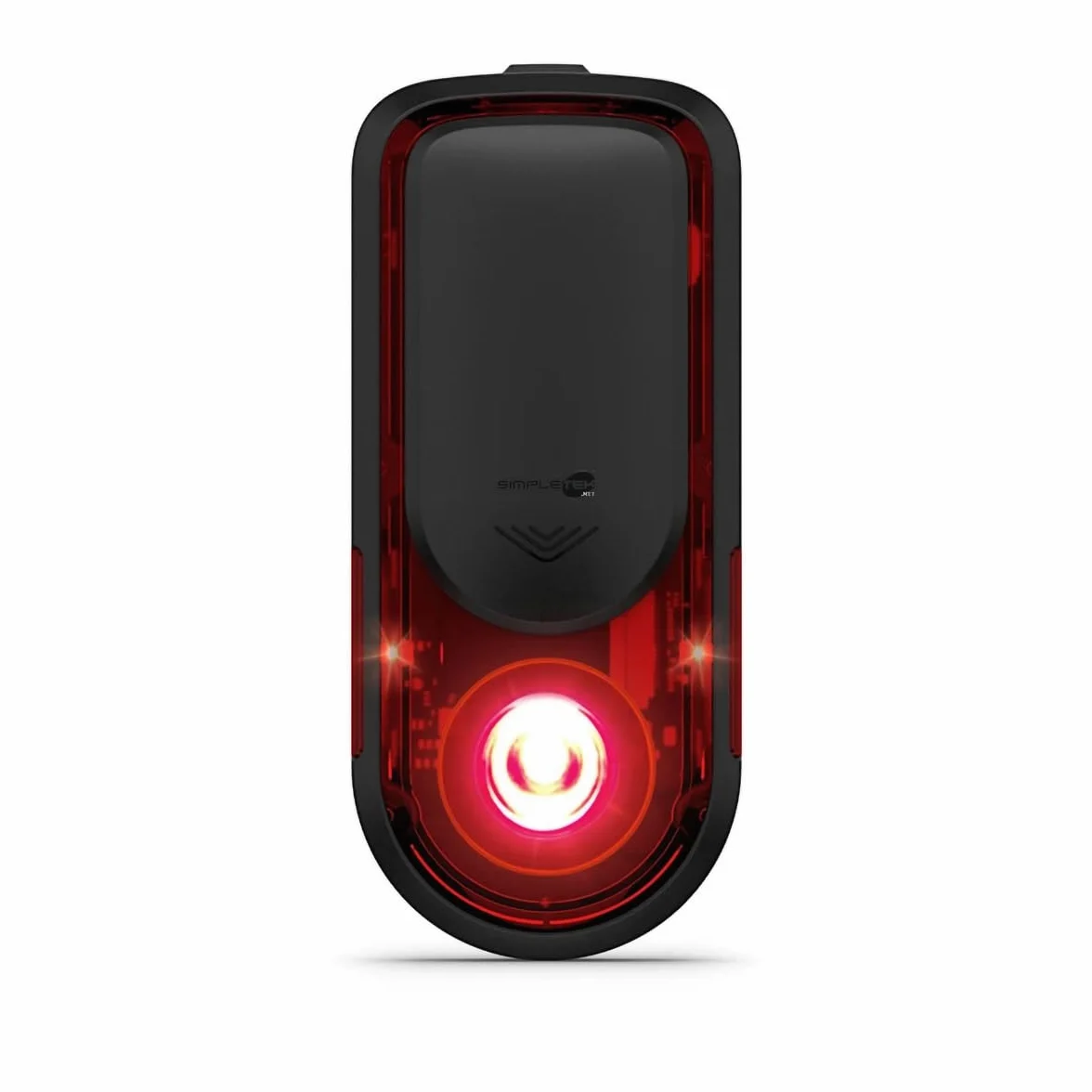 SIMPLETEK - Radar trasero de bicicleta luz LED integrada aviso vehículos IPx7 | Radar trasero bicicleta, luz de freno ciclismo, seguridad vial, sensor de vehículos, conexión inalámbrica, recargable