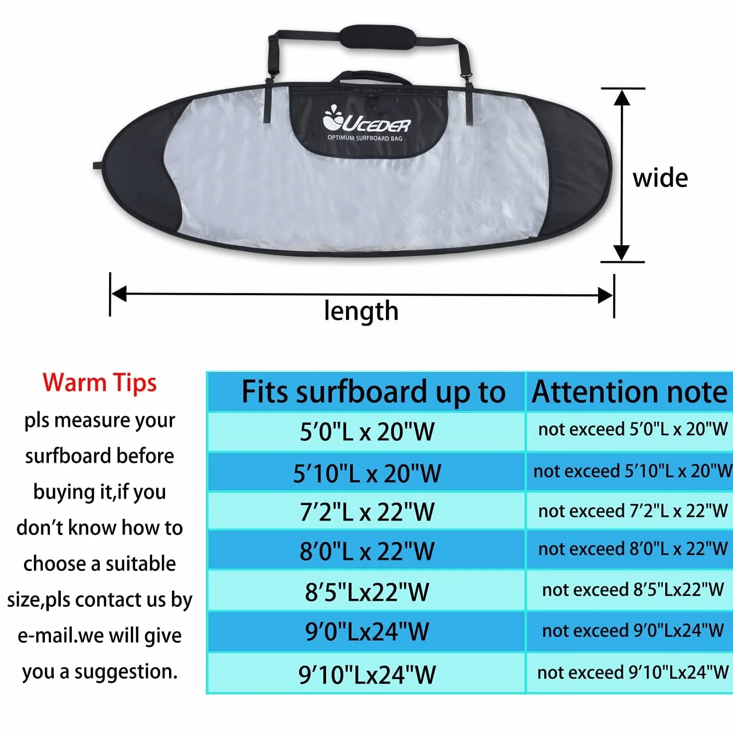Funda para Tabla de Surf y Bolsa de Surf para Viajes al Aire Libre de 1,52 m, 1,52 m, 2,2 m, 2,4 m, 2,7 m, 2,7 m, 2,7 m, 2,7 m, 2,7 m, 2,7 m, 2,7 m, 2,7 m, 2,7 m, 2,7 m, 2,7 m, 2,7 m, 2,7 m