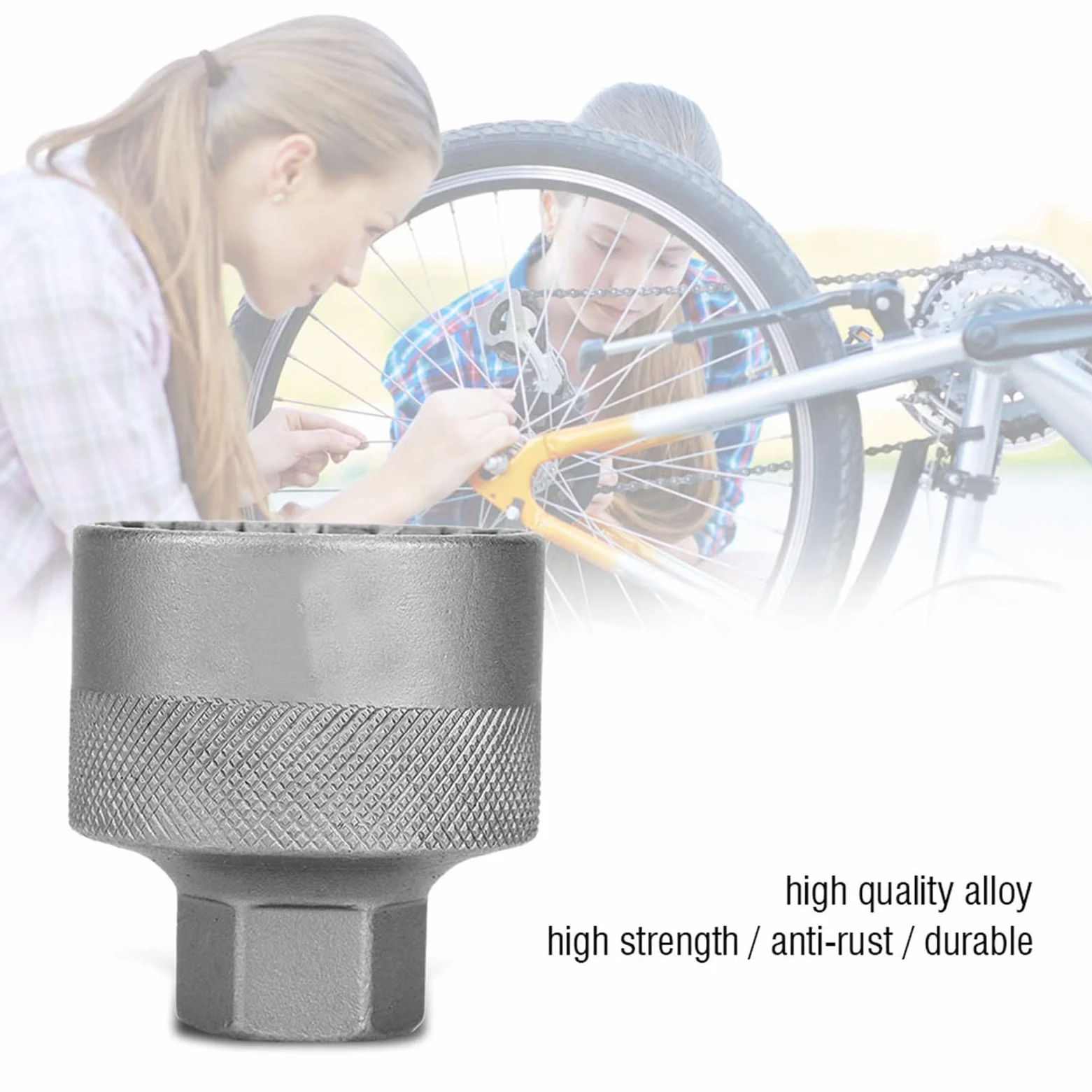 YC 29BB - Llave de herramientas para pedalier de bicicleta, mini herramienta ligera para amantes de las bicicletas Hollowtech II, 16 tazas
