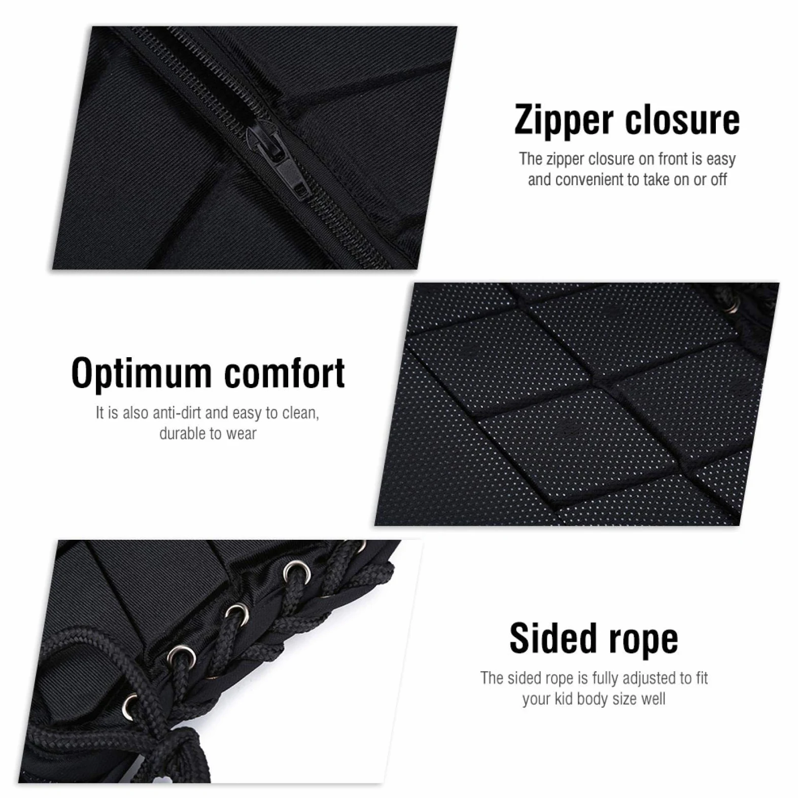 Desconocido Chaleco para Montar a Caballo, cómodo Chaleco Protector de Seguridad para Entrenamiento de equitación para niños, niñas, niños (CM)