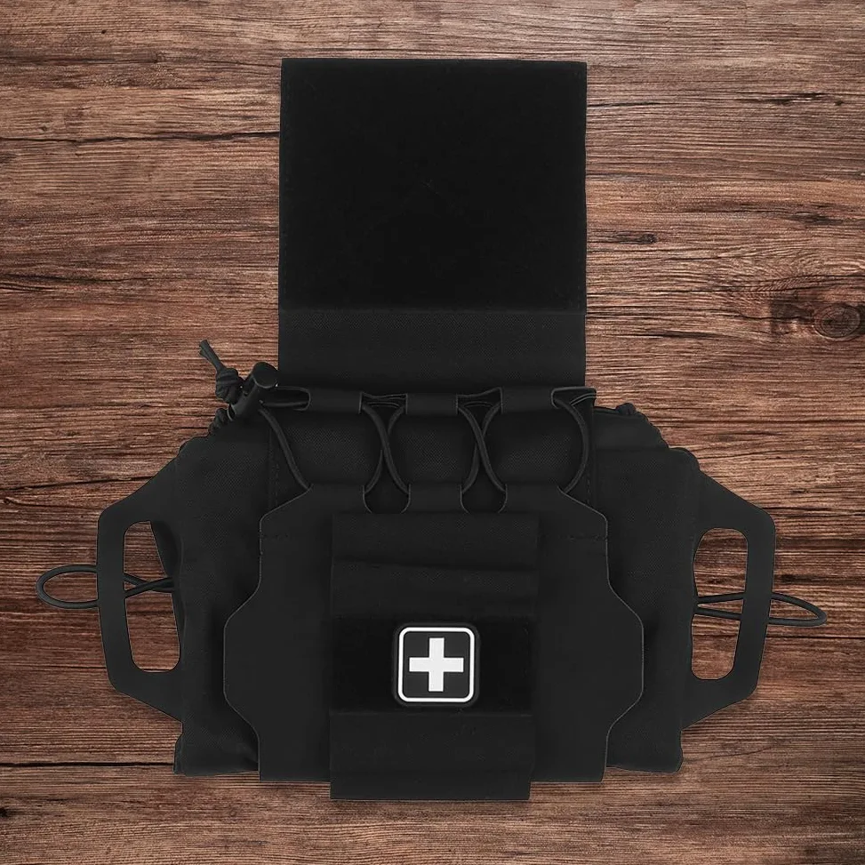 Paquete de botiquín de primeros auxilios de despliegue rápido/rápido, bolsa militar táctica, botiquín médico de despliegue rápido táctico para viajes en coche militar táctico, sende
