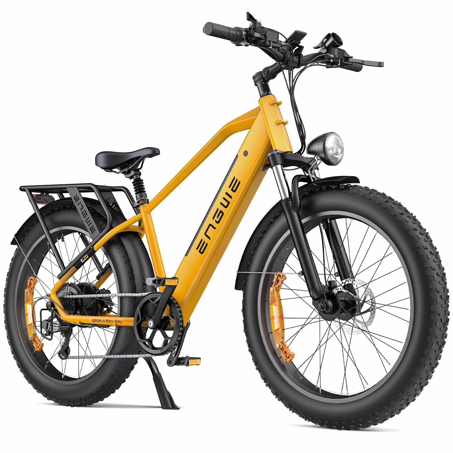 ENGWE E26 Bicicleta Eléctrica para Adultos, 26" x 4,0", Batería Extraíble de 48V y 16Ah, Potente Motor de 250W, Autonomía de hasta 140KM, Doble Suspensión