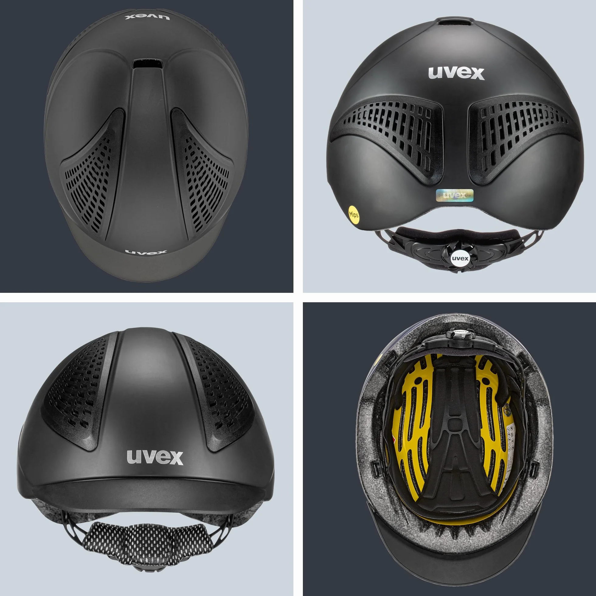 uvex Exxential III MIPS, Black Mat, L-XL