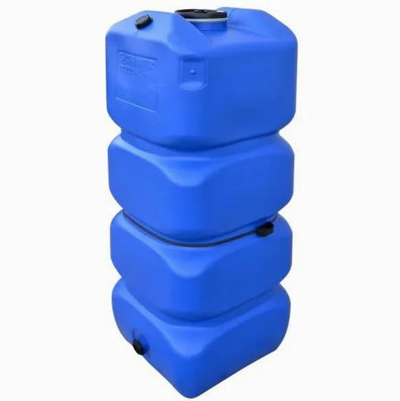 DEPOSITO Polietileno 1000 litros para Agua Potable. Largo 78 cm, Ancho 78 cm, Alto 195 cm, Azul