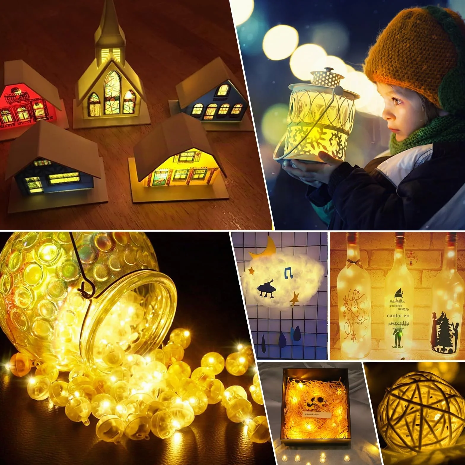 Mini Luces LED para Globos, 50 Piezas, Redondas, Navidad, Bodas, Cumpleaños, Halloween