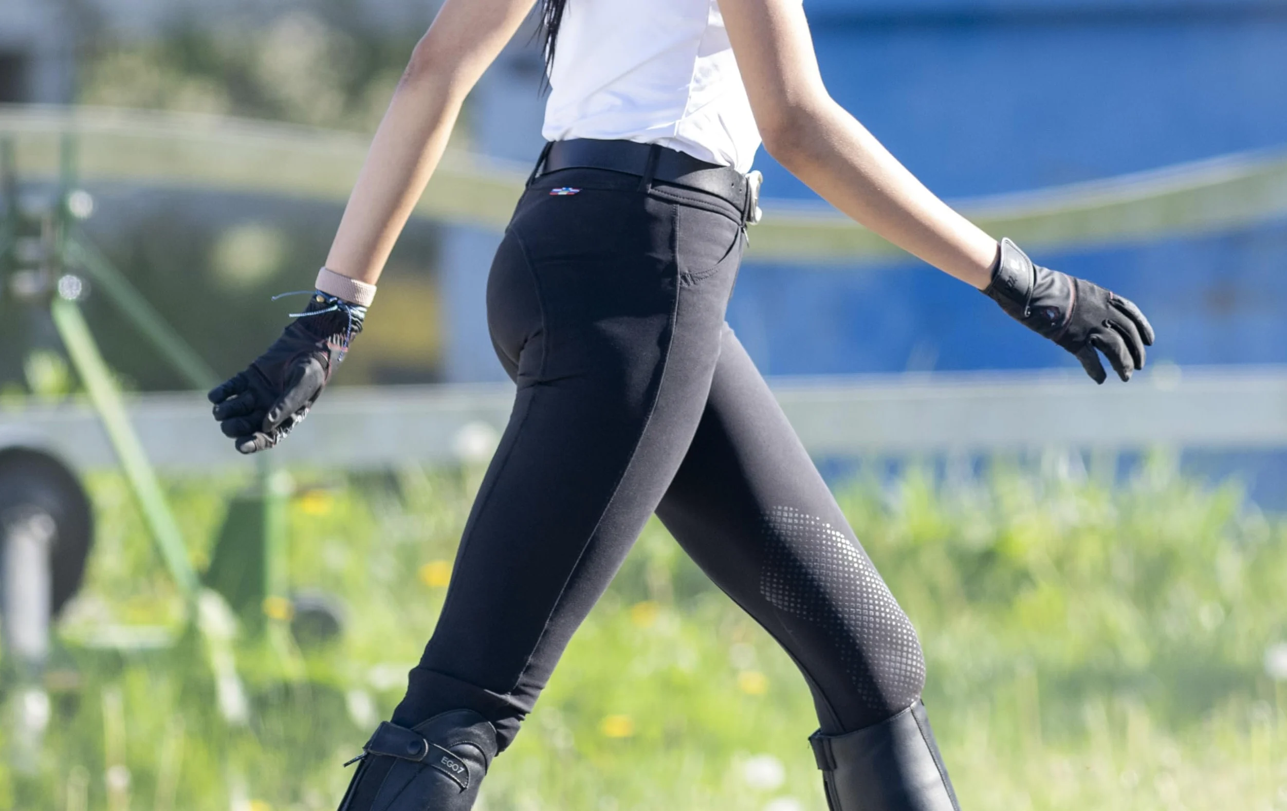 FARRIS Flexgrip - Guantes de equitación para mujeres y hombres, guantes ecuestres acolchados con malla transpirable y pulgares y dedos reforzados