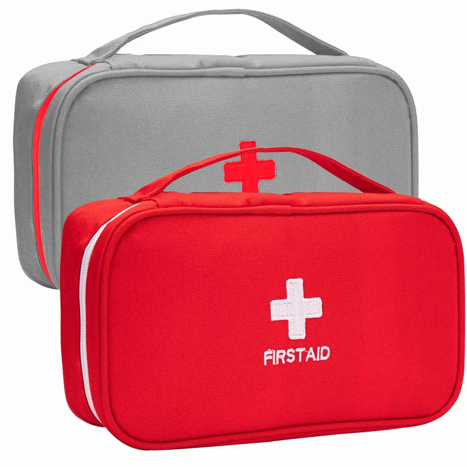 Botiquín de Primeros Auxilios, 2PCS Kit Gran Capacidad para Viaje Hogar Senderismo Camping