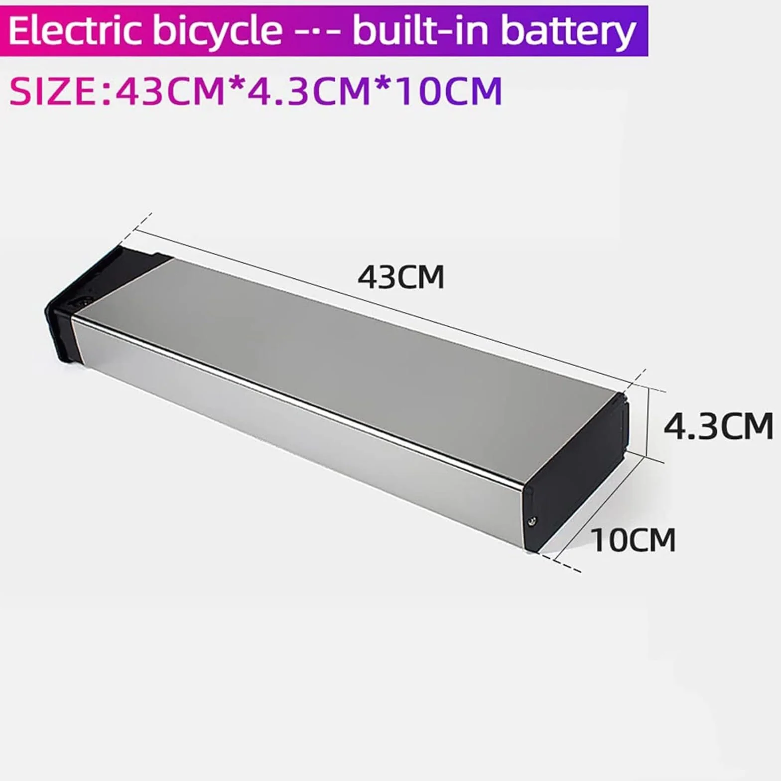 48V/36V Batería Bicicleta eléctrica 10.4Ah 12.8Ah 14Ah 15Ah 17.5Ah para Shengmilo Ebike Batería para Samebike LO26 20LVXD Batería 350w 500w 750w 1000w Motor con Cargador y BMS (48V 10.4Ah)