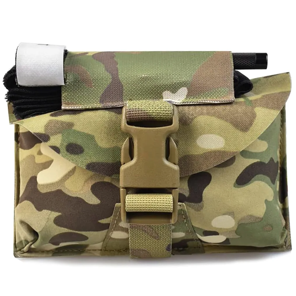 Bolsa táctica para exteriores IFAK Molle, kits de primeros auxilios, caza, airsoft, paintball, emergencia médica, liberación rápida, bolsa EMT portátil con torniquete, camuflaje, Talla única