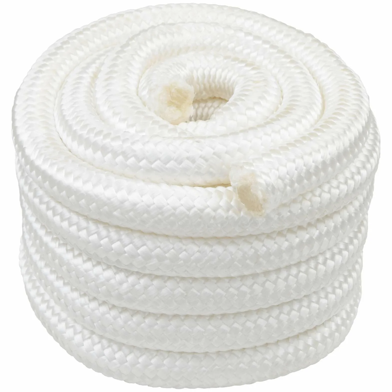 Cuerda de polipropileno para barco, 10 m de longitud, 6 cm de diámetro, cuerda de polipropileno en color blanco para canotaje, vela, yate, al aire libre, para asegurar y amarrar