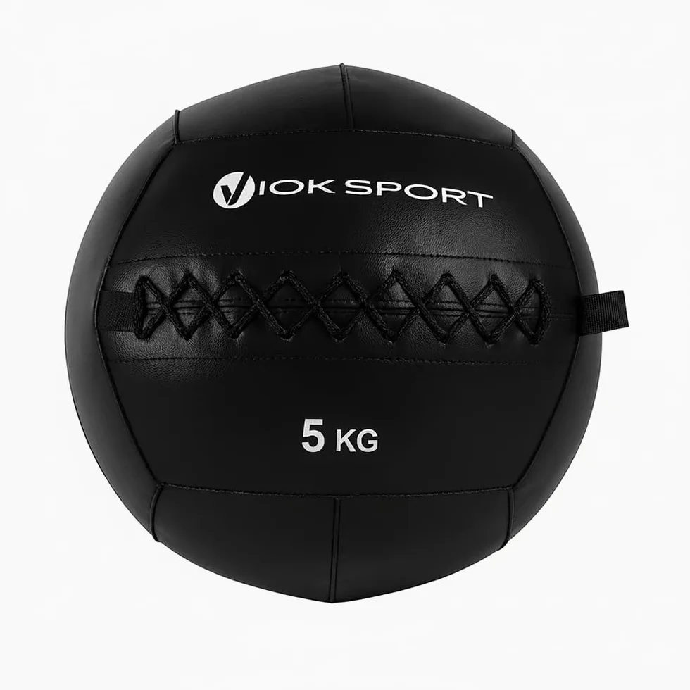 VIOK SPORT Wall Ball 3, 4, 5, 6, 7, 8, 9, 12 y 15 kg Balón de Entrenamiento para Cross Training, Fuerza y Core - Fabricado en PVC - Resistente y Versátil