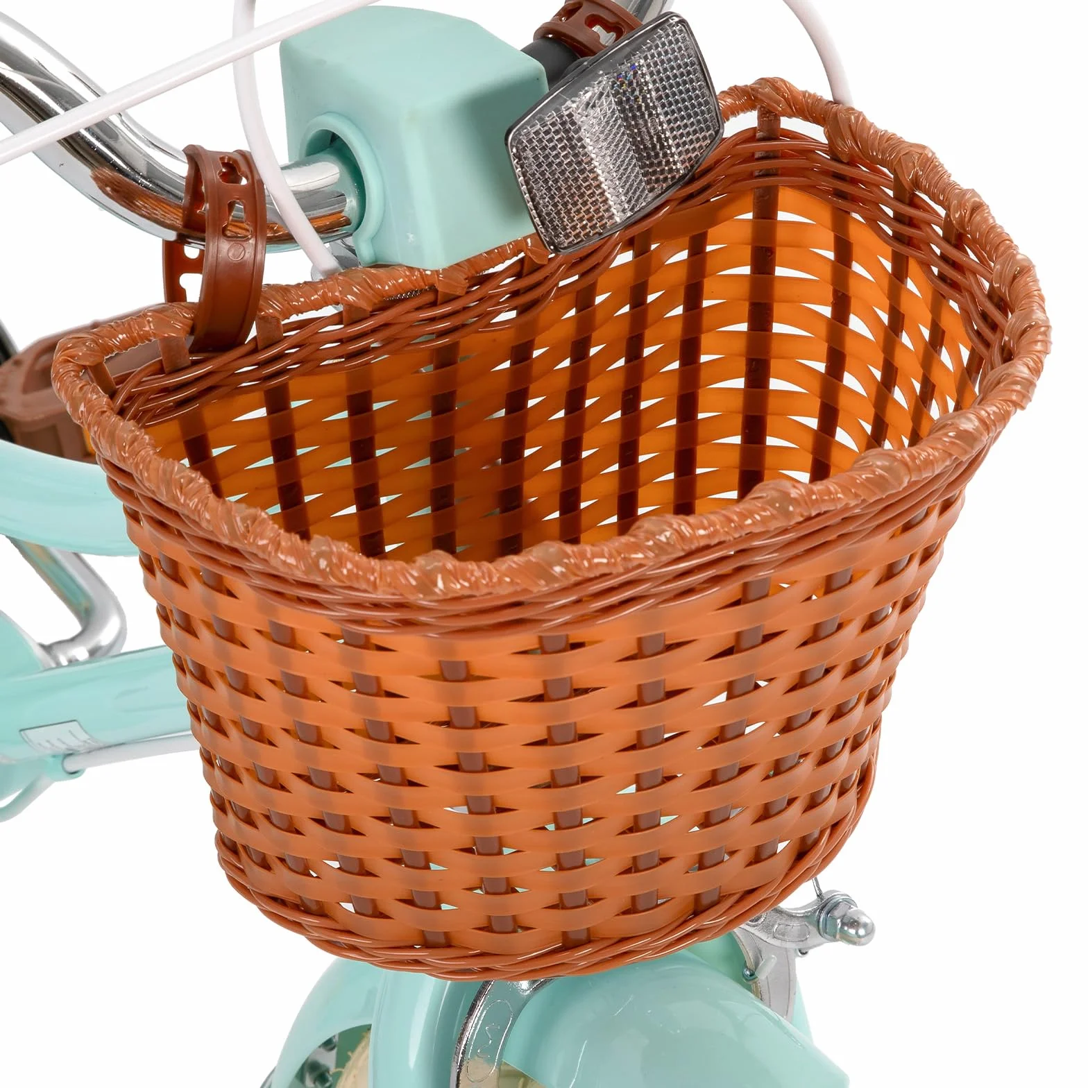 STITCH MANCHI 12 & 14 & 16 & 18 Pulgadas Bicicleta Infantil con Cesta y Ruedas estabilizadoras para niñas y niños de 2 a 9 años (Verde y Rosa)