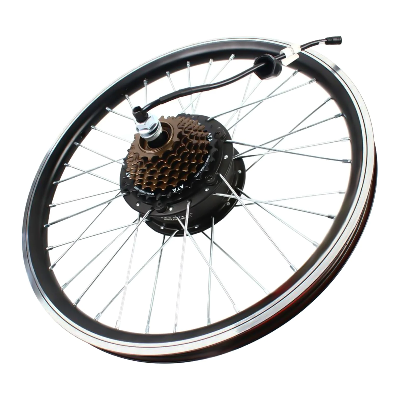 Kit de conversión de bicicleta eléctrica de 20 pulgadas 36 V 250 W – Kit de conversión de rueda trasera de motocicleta con pantalla LED – conversión de bicicleta eléctrica para viajes diarios y