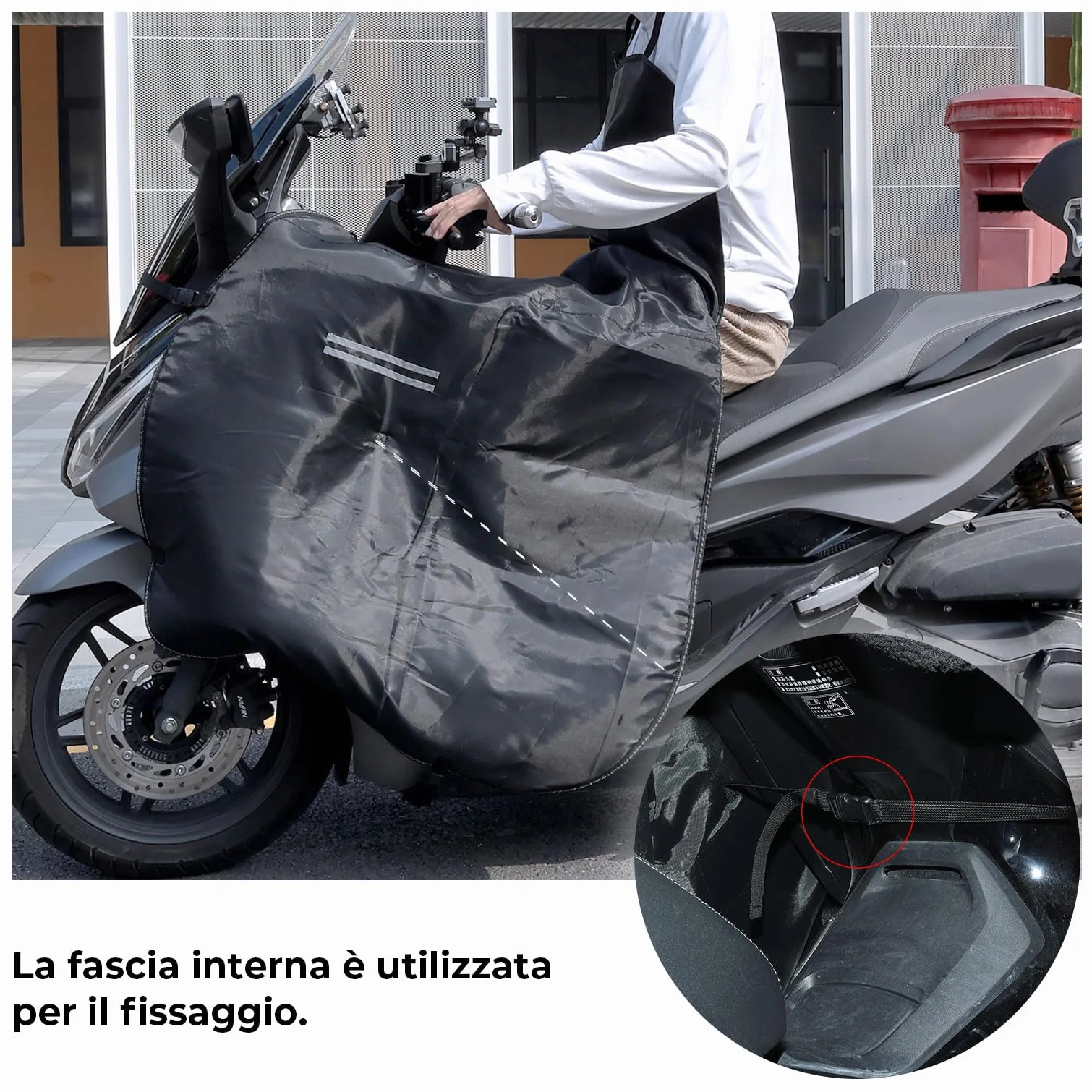 KEMIMOTO Protector de piernas a prueba de viento