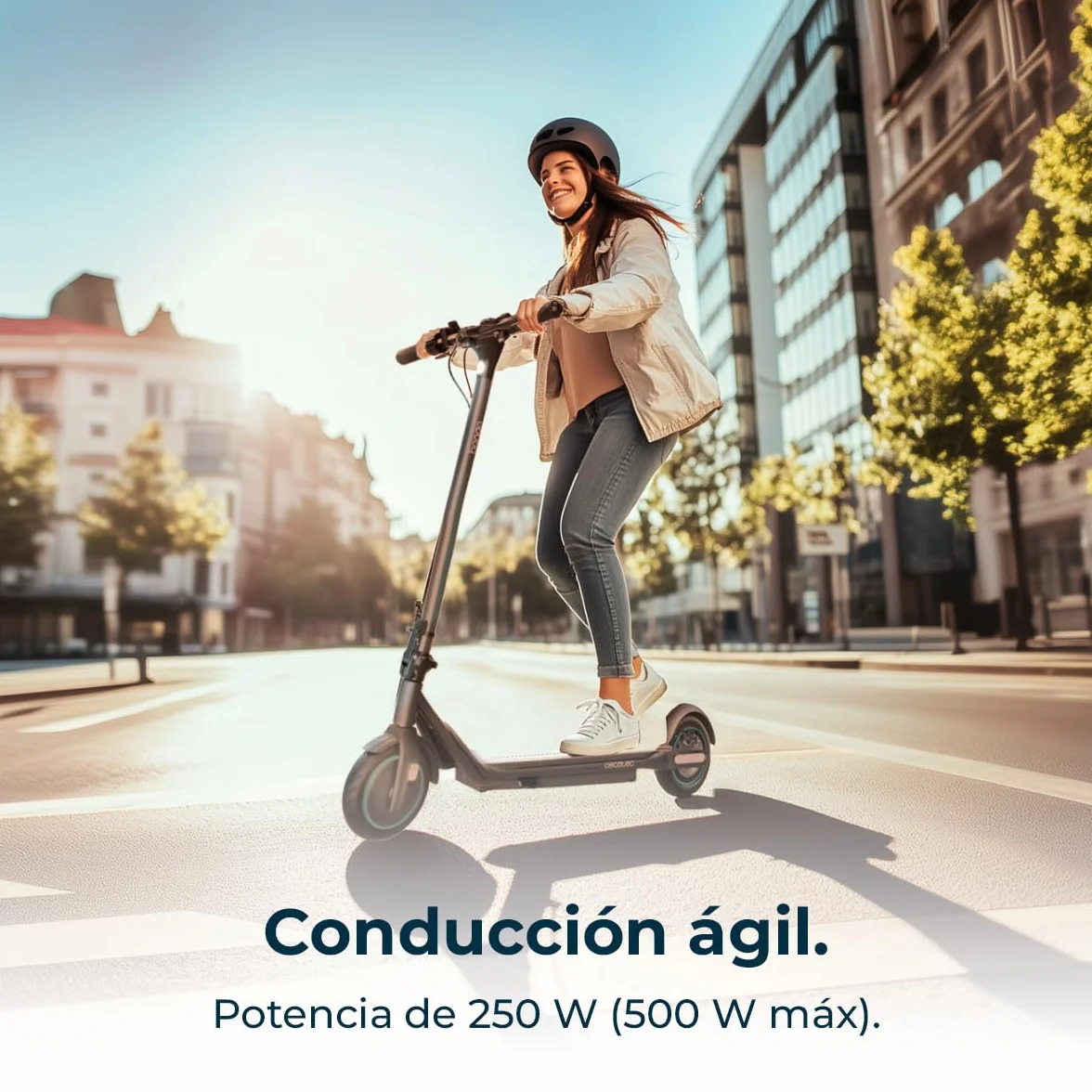 Cecotec Patinete Eléctrico Homologado con App y Acople para Teléfono Bongo D20E Connected, Potencia MAX 500 W, hasta 20km Autonomía, Disco Freno Trasero y E-ABS, Ligero 12,2Kg, Batería 5200mAh, 36V