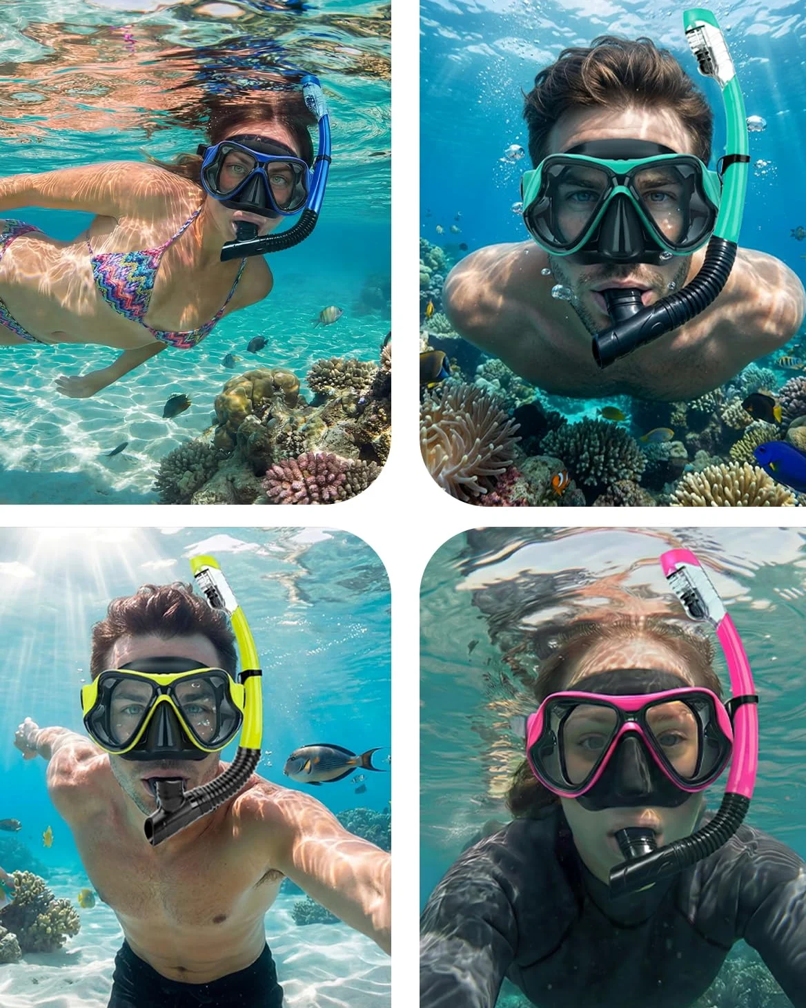 Equipo de Snorkel para Adultos - Máscara de Buceo Seca - Gafas de natación - Máscara de Buceo - Máscara de Buceo - Máscara de Buceo - Máscara de Buceo - Máscara de Buceo