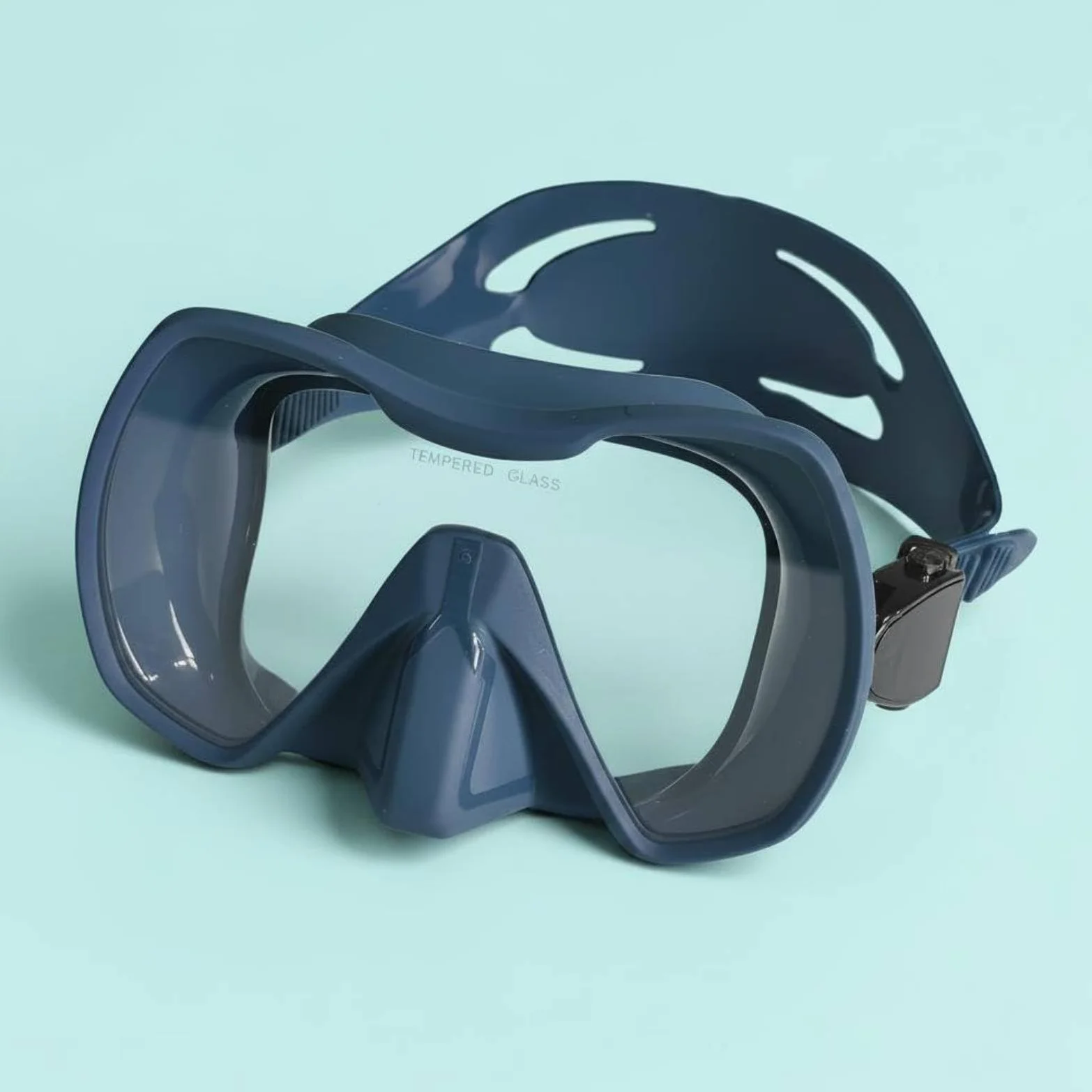 TISHITA Gafas de Natación Máscara de Buceo Visor Panorámico Snorkel Cristal Templado Silicona Flexible Sello Confortable Clara y