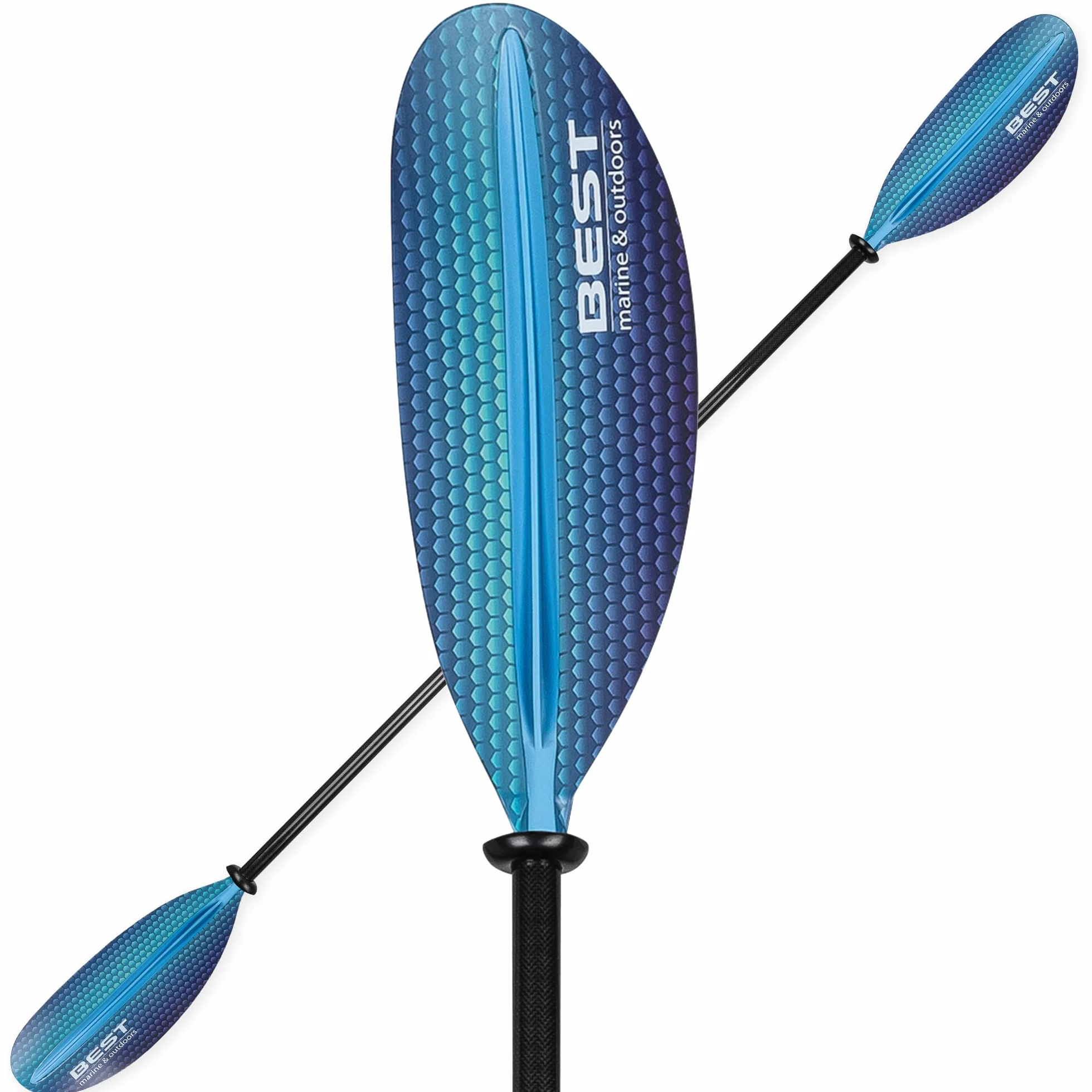 Remo de kayak de fibra de carbono y polipropileno reforzado con fibra de vidrio para adultos