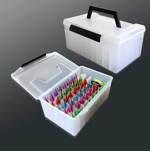 Caja de herramientas de pesca, caja de almacenamiento multifuncional para cebo con agujero de drenaje para una mejor organización y accesorios