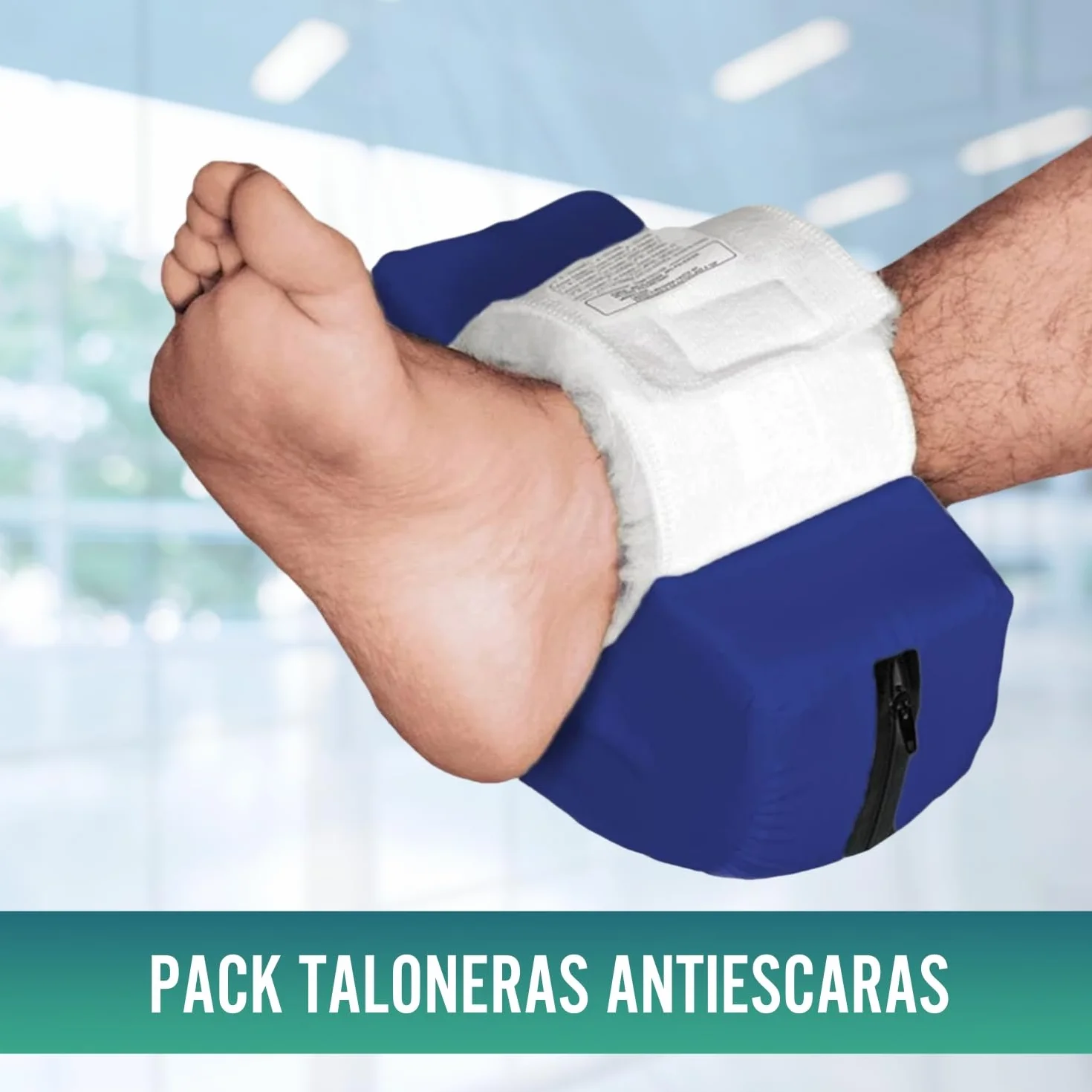 OrtoPrime Taloneras Antiescaras Impermeables Forma Curva Protector Talones Cojines Ortopédicos Pies Patucos Talla Universal