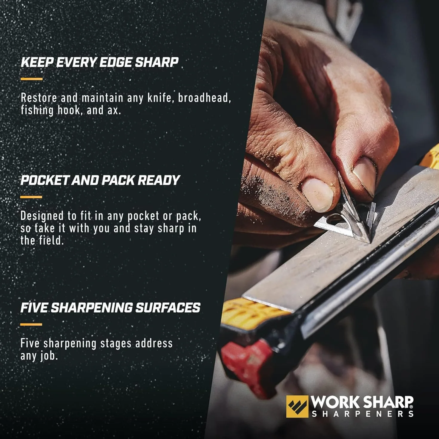 Work Sharp WSGFS221 - Afilador de Mano