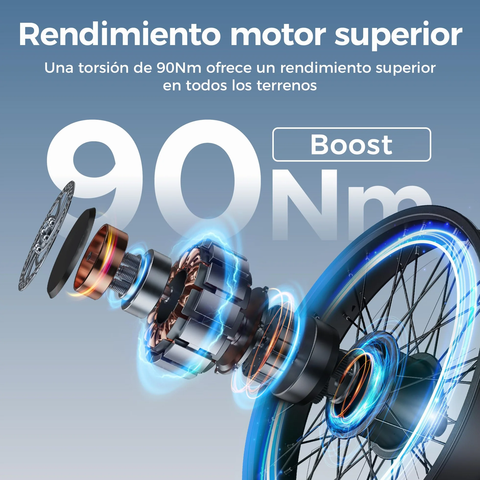 ENGWE Bike Plegable, Batería De 48 Vy 15 Ah Autonomía De hasta 130 km, Sensor De Par Y Diseño Plegable con Frenos Hidráulicos Y Aplicación para Todo Tipo De Terrenos, Engine Pro 3.0 Boost