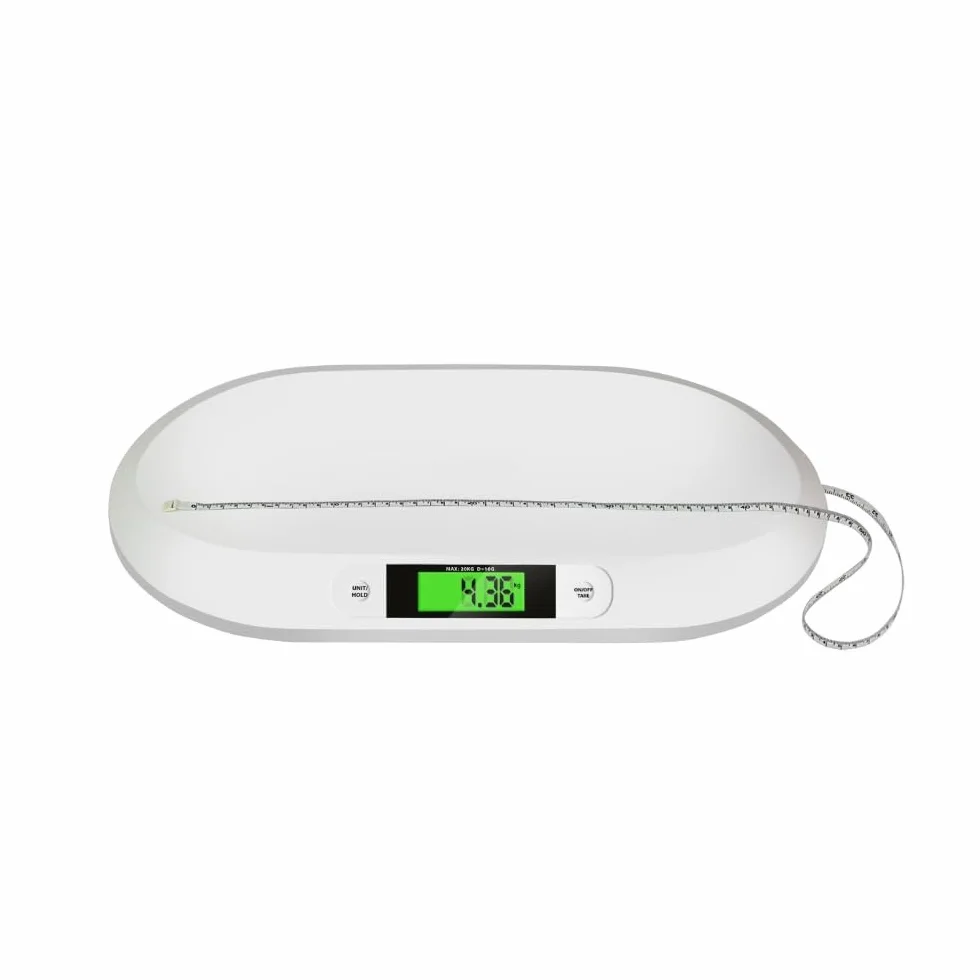 Báscula digital para bebés y niños 20 kg con pantalla LCD apagado automático tara