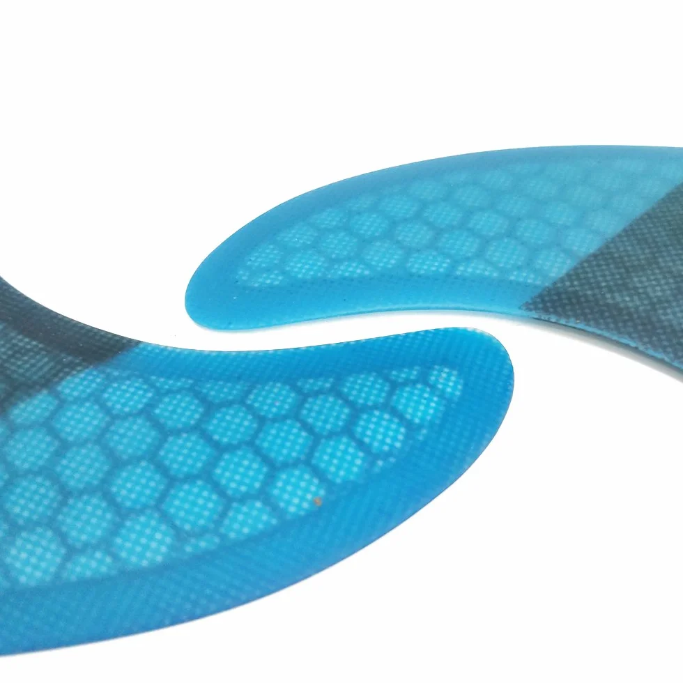 UPSURF Tabla de Surf Quad Future Aletas Fibra de Vidrio Cuatro Aletas Thruster Set Tener Panal