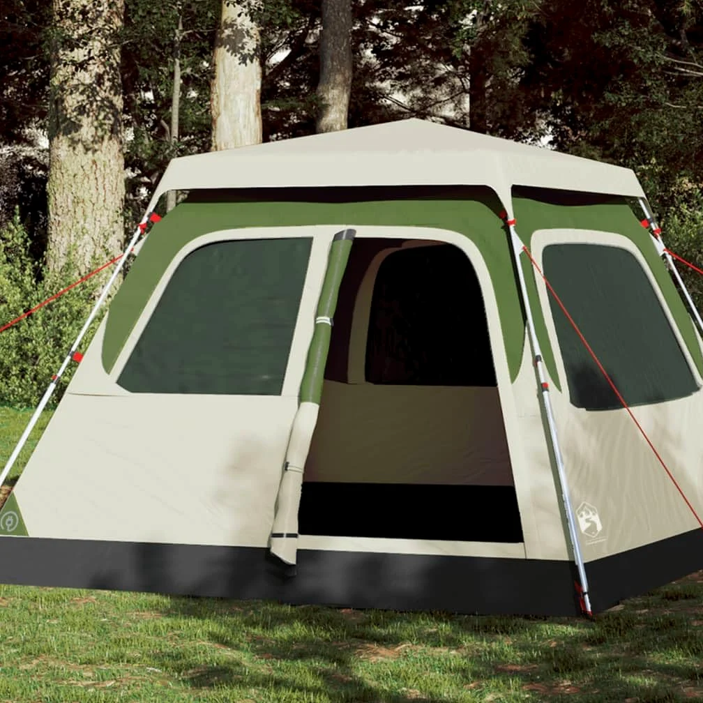 Tienda de campaña domo para personas, verde, sistema de liberación rápida, carpa impermeable para exteriores con conexión electrónica, ligera y portátil para aventuras