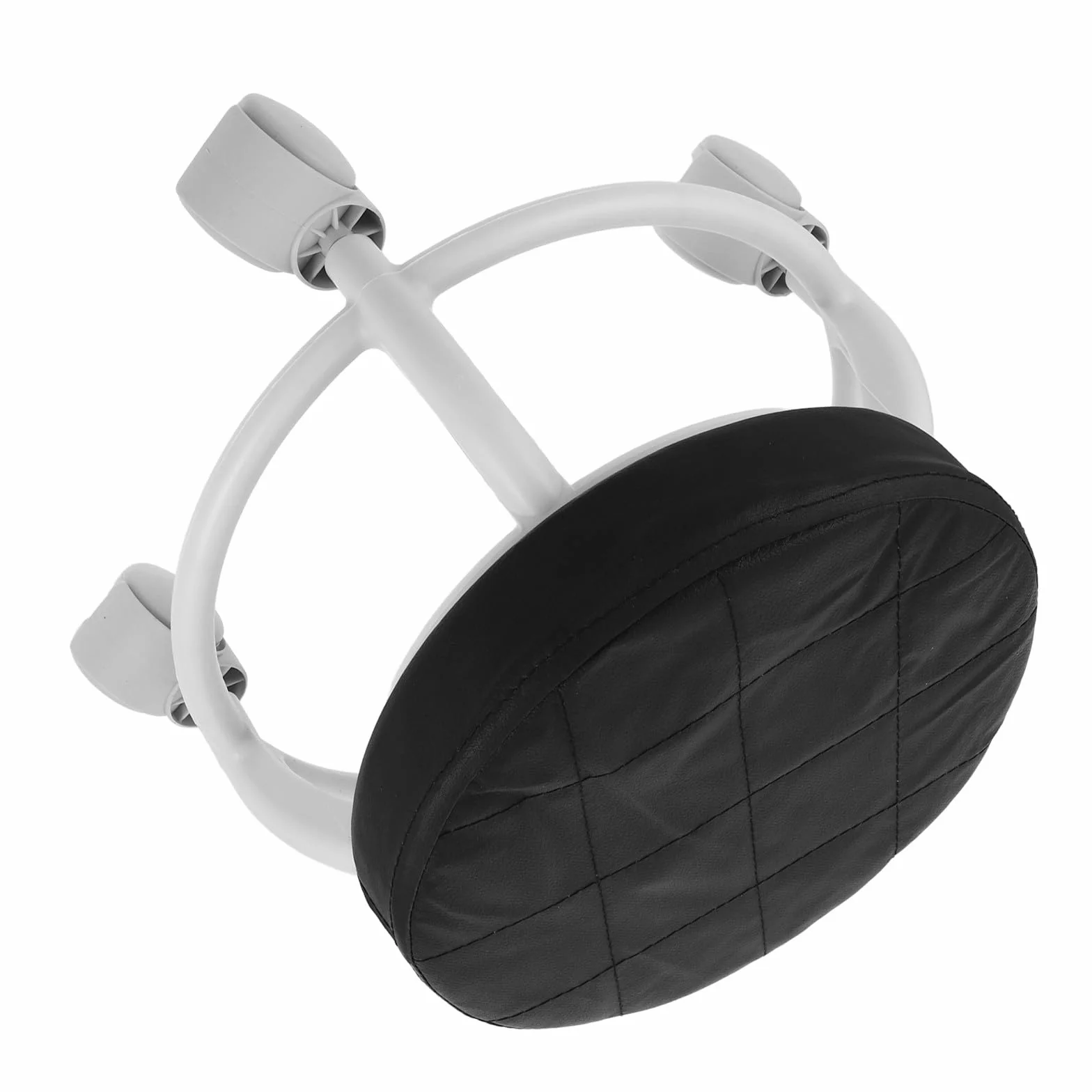 DOITOOL Taburete para Pedicura con Ruedas, Material PU y Plástico, Capacidad de Carga Fuerte para Salones de Belleza
