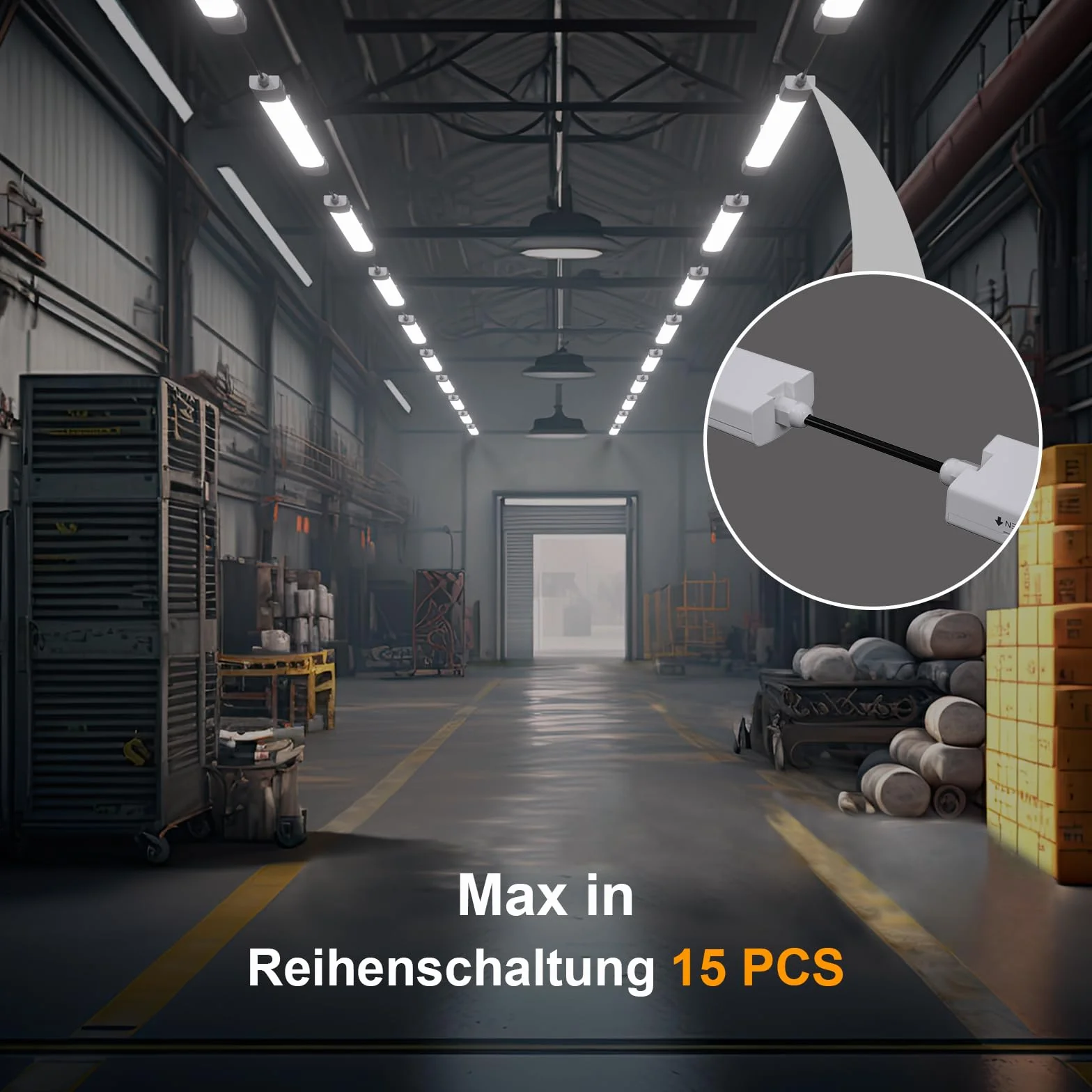 Modlicht LED Fluorescente 120cm 36W 3960LM 5000K IP65 Impermeable Luz de Techo Blanco