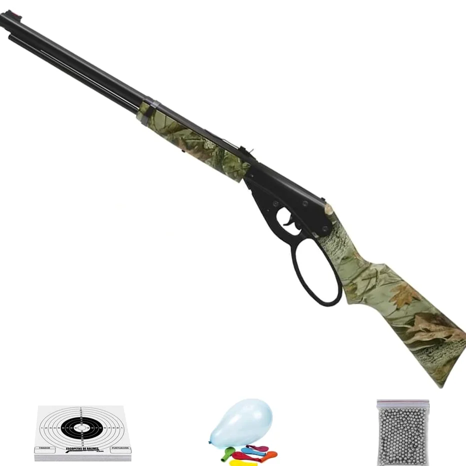 Escopeta de balines 1999 Camuflaje | Carabina de BB's (perdigones de Acero) Calibre 4,5mm Carga por Muelle Color Camo