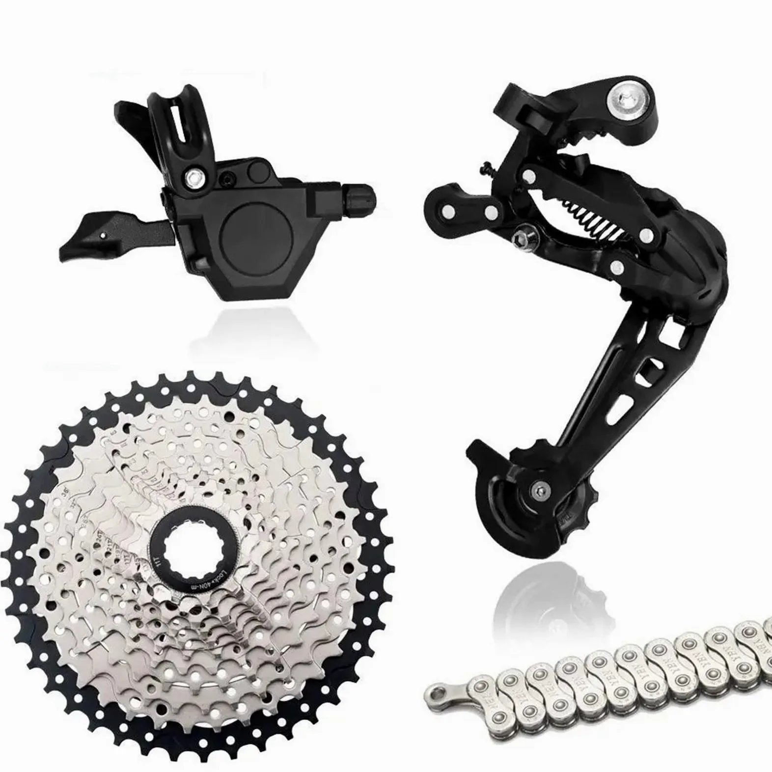 Grupo de velocidades RX10 1x10, Grupo de Cadena YBN, desviadores Traseros, Cassette MTB de 36 Dientes y 42 Dientes, Cambio Rainbow M6000 A5 A7 Deore