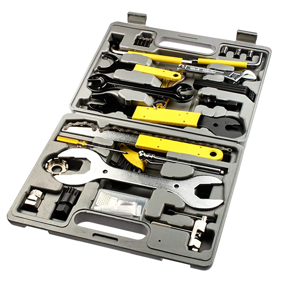 Kit de Herramientas de Reparación Multifuncional para Bicicletas 44 Piezas Bike Toolbox MTB Road Bike Ciclismo Al Aire Libre Equipo Esencial