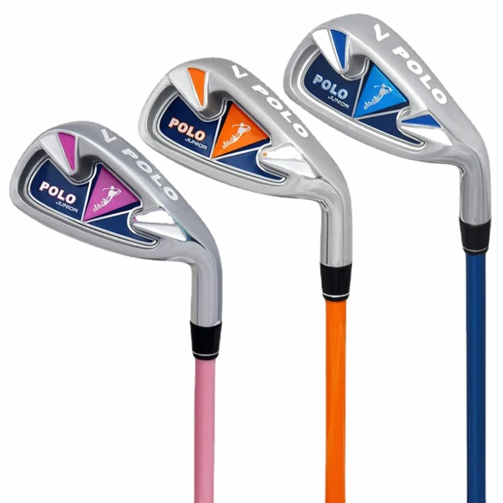 Hierros para palos de golf para zurdos, perfectos para niños y niñas, juego de aprendizaje de golf #7 para niños